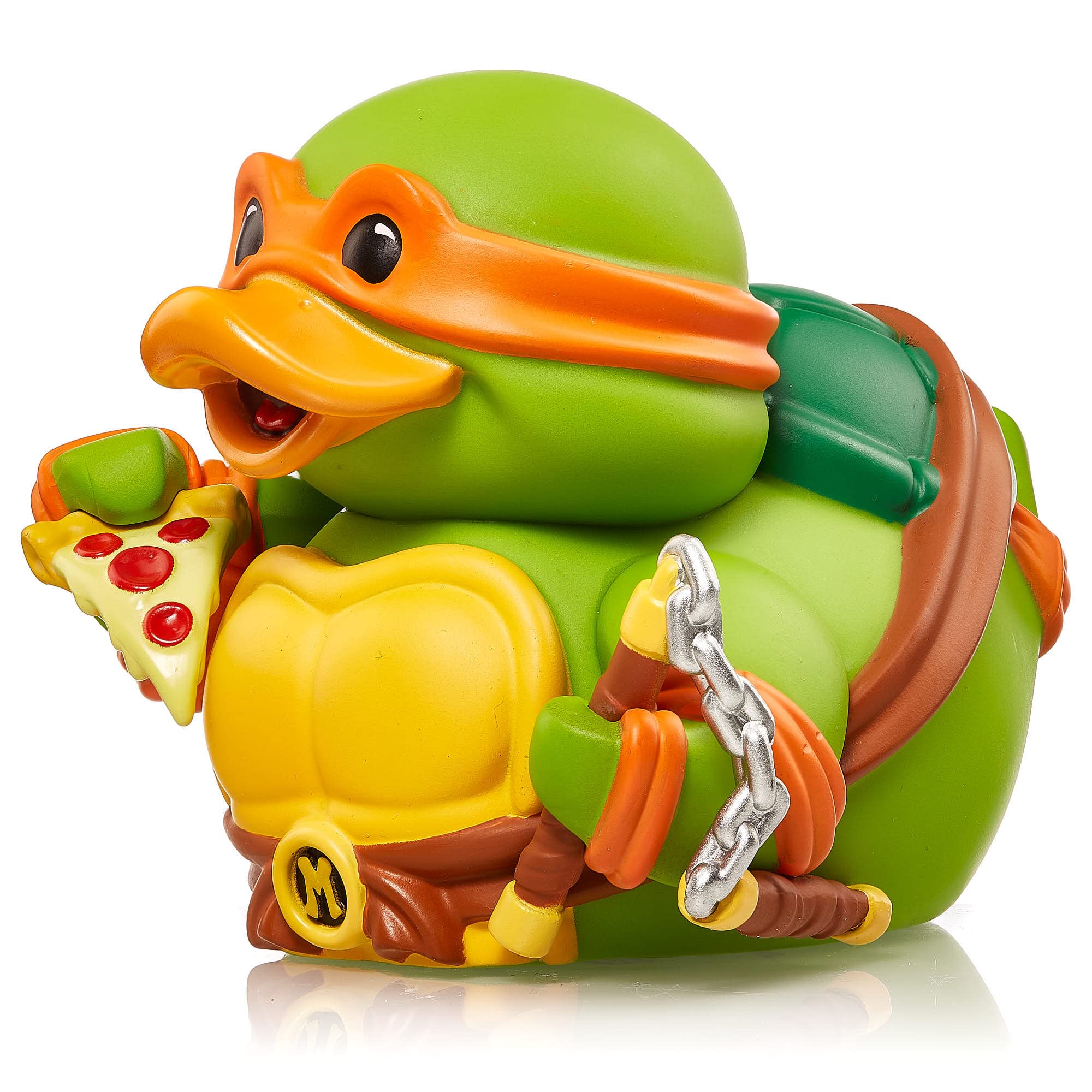 TUBBZ Kutulu Baskı Michelangelo Koleksiyon Vinil Kauçuk Ördek Figürü - Resmi Teenage Mutant Ninja Turtles Ürünleri - Aksiyon Video Oyunları, TV ve Filmler