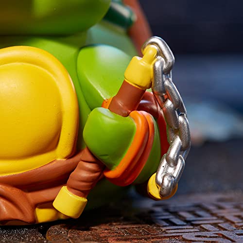 TUBBZ Kutulu Baskı Michelangelo Koleksiyon Vinil Kauçuk Ördek Figürü - Resmi Teenage Mutant Ninja Turtles Ürünleri - Aksiyon Video Oyunları, TV ve Filmler