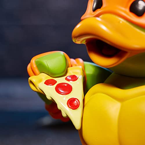 TUBBZ Kutulu Baskı Michelangelo Koleksiyon Vinil Kauçuk Ördek Figürü - Resmi Teenage Mutant Ninja Turtles Ürünleri - Aksiyon Video Oyunları, TV ve Filmler