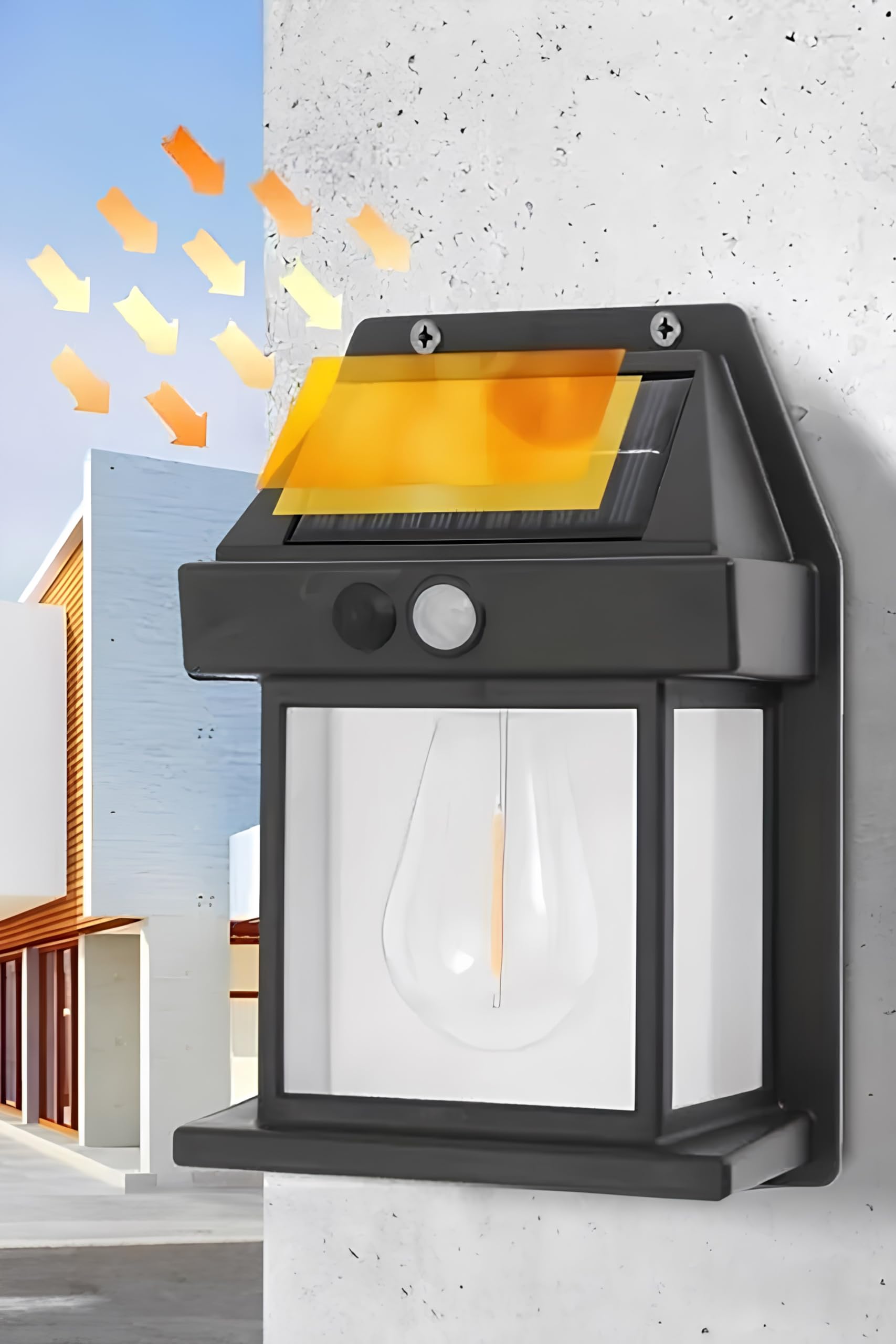 2026 Model YENİ Suya Dayanıklı Harekete Duyarlı Güneş Enerjili Solar LED Dış Mekan Bahçe Lambası (4)
