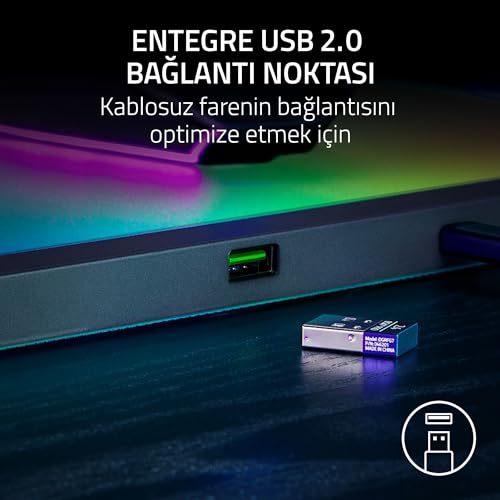 Razer Firefly V2 Pro - RGB arkadan aydınlatmalı oyun mouse matı - Entegre USB Bağlantı Noktası (15 Bölge LED Aydınlatma, Optimum İzleme için Mikro Kazınmış Dokulu Yüzey) Siyah