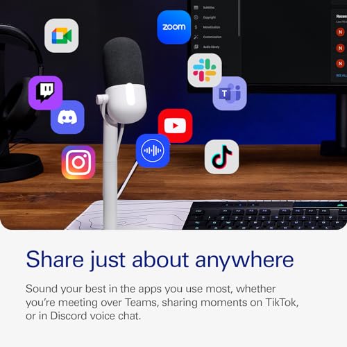 Elgato Wave Neo – USB Kondenser Mikrofon, Sessize Dokunun, Oyun, Akış, Toplantılar, Takımlarda Ses Kaydı/Zoom/OBS/Twitch/YouTube ve Daha Fazlası için, Plug-'n-Play, Dizüstü Bilgisayar, PC, Mac, iPad,