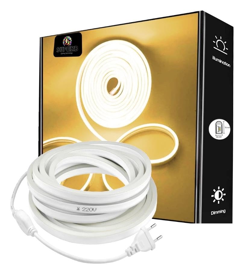 Burul Neon Led Işık Esnek Şerit Led Aydınlatma 220v Fişli, Dekoratif Işıklandırma, İç Mekan ve Dış M