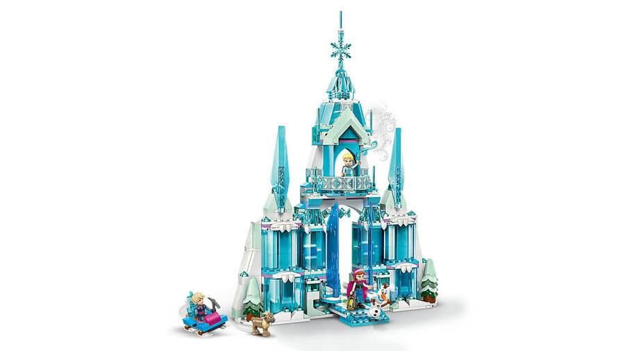LEGO Disney Princess Elsa'nın Buz Sarayı 43244-6 Yaş ve Üstü Frozen Hayranı Kız ve Erkek Çocukları İçin Saray ve Elsa & Anna Mini Bebek Figürleri İçeren Yapım Seti, Hediye Fikri (630 Parça)