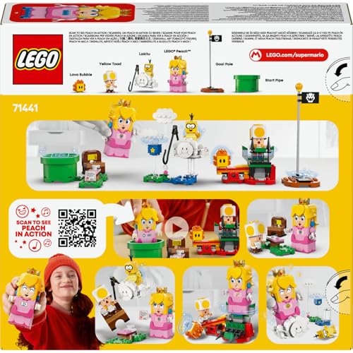 LEGO Super Mario İnteraktif LEGO Peach ile Maceralar 71441 - - 6 Yaş ve Üzeri Çocuklar için Koleksiyonluk Yaratıcı Oyuncak Yapım Seti (208 Parça)