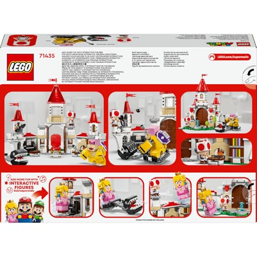 LEGO Super Mario Peach’in Kalesinde Roy ile Savaş 71435-7 Yaş ve Üzeri Çocuklar için Nintendo Karakteri İçeren Yaratıcı Oyuncak Yapım Seti (738 Parça)