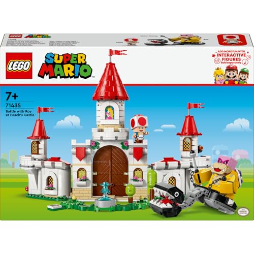 LEGO Super Mario Peach’in Kalesinde Roy ile Savaş 71435-7 Yaş ve Üzeri Çocuklar için Nintendo Karakteri İçeren Yaratıcı Oyuncak Yapım Seti (738 Parça)