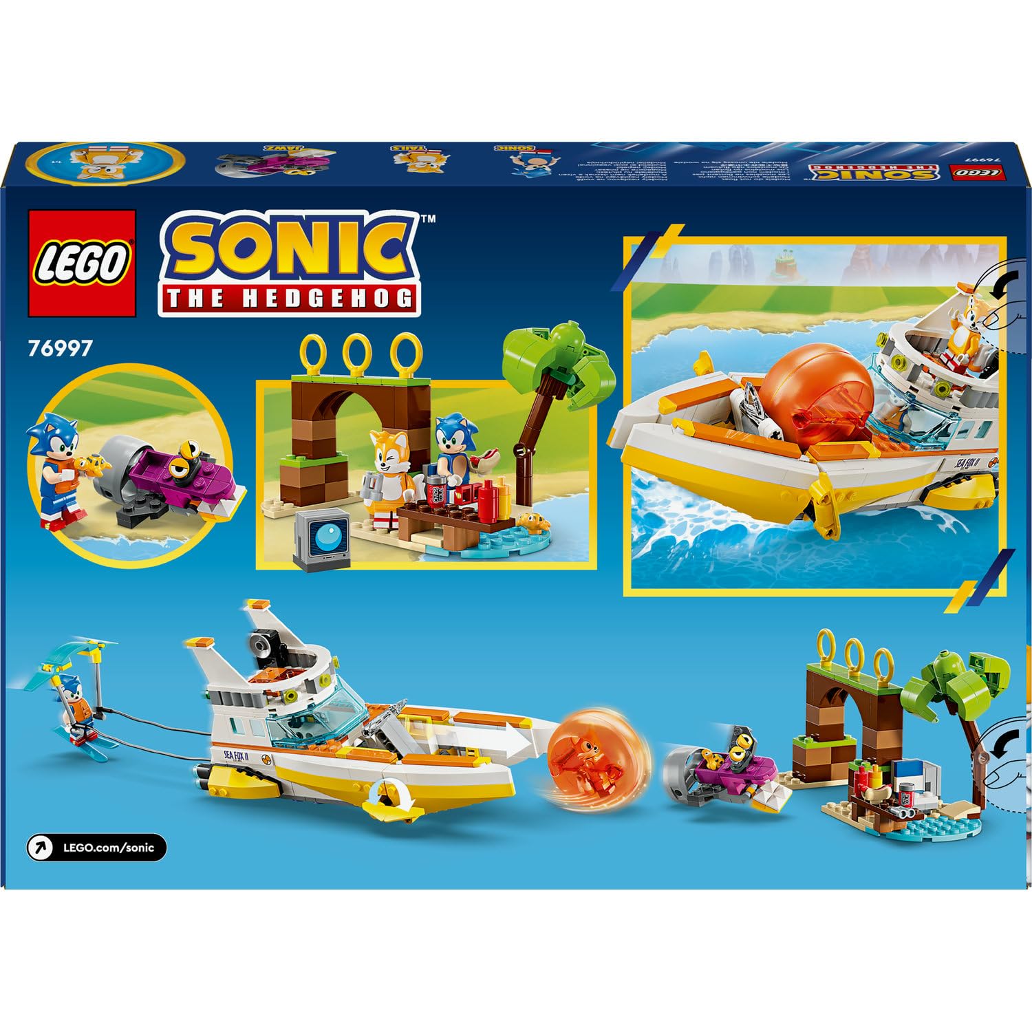 LEGO Sonic the Hedgehog Tails’in Macera Teknesi 76997 – 8 Yaş ve Üzeri Kız ve Erkek Çocukları İçin Video Oyunu Karakterleri İçeren Oyuncak Yapım Seti, Çocuklar için Doğum Günü Hediyesi (393 Parça)