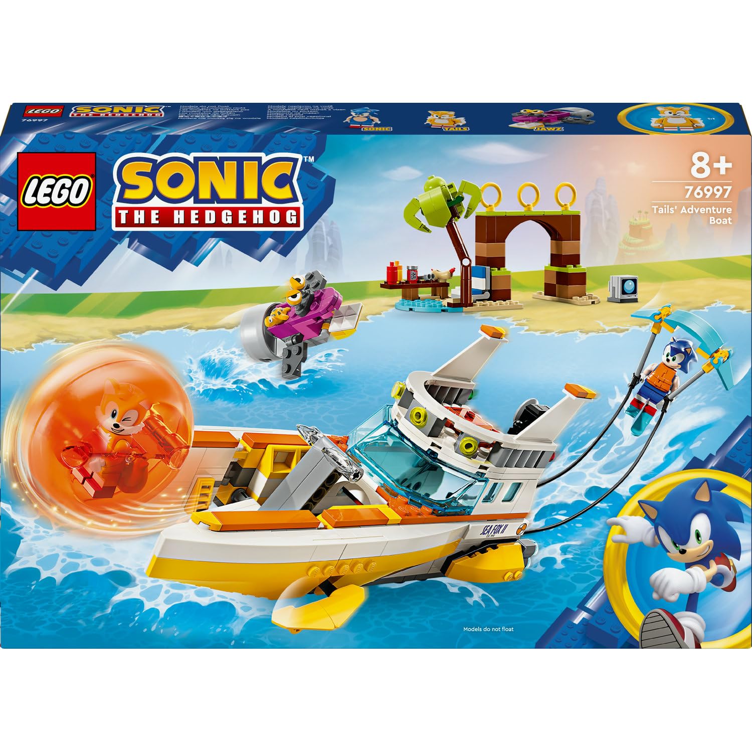 LEGO Sonic the Hedgehog Tails’in Macera Teknesi 76997 – 8 Yaş ve Üzeri Kız ve Erkek Çocukları İçin Video Oyunu Karakterleri İçeren Oyuncak Yapım Seti, Çocuklar için Doğum Günü Hediyesi (393 Parça)
