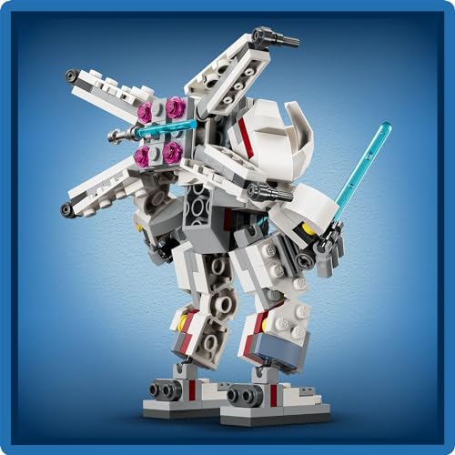 LEGO Star Wars Luke Skywalker X–Wing Robotu 75390 – 6 Yaş ve Üzeri Çocuklar için Hediye Fikri, Işın Kılıcı ve Blaster Silahıyla Birlikte Minifigür İçeren Yaratıcı Oyuncak Yapım Seti (195 Parça)