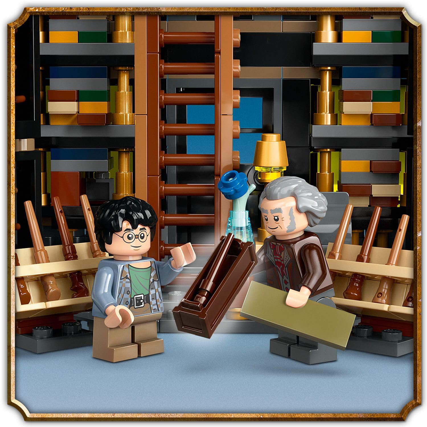 LEGO Harry Potter Ollivanders ve Madam Malkin'in Cübbe Dükkanı 76439-8 Yaş ve Üzeri Çocuklar için Diagon Yolu Oyuncak Mağazası Modeli Yapım Seti (744 Parça)
