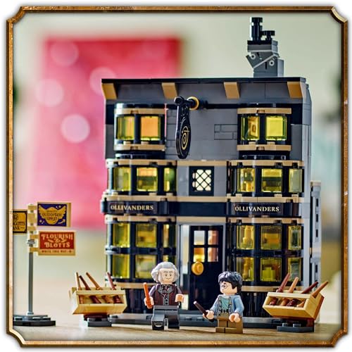 LEGO Harry Potter Ollivanders ve Madam Malkin'in Cübbe Dükkanı 76439-8 Yaş ve Üzeri Çocuklar için Diagon Yolu Oyuncak Mağazası Modeli Yapım Seti (744 Parça)