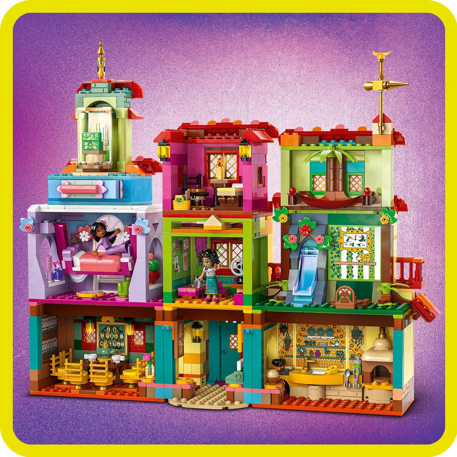 LEGO Disney Enkanto Sihirli Madrigal Evi 43245 – 7 Yaş ve Üzeri Çocuklar İçin Mirabel Mini Bebek Figürü İçeren Yaratıcı Oyuncak Yapım Seti (1560 Parça)