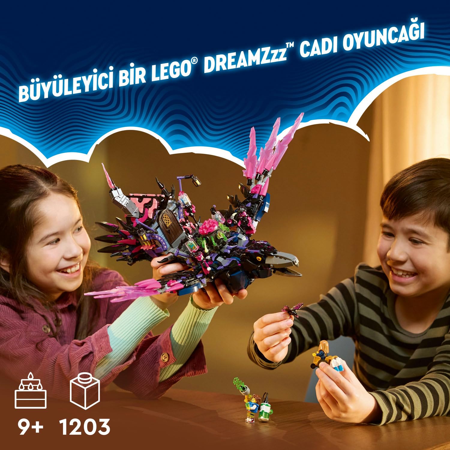 LEGO DREAMZzz Never Cadısı’nın Gece Yarısı Kuzgunu 71478 – 9 Yaş ve Üzeri İçin Fantastik Yaratık Figürleri İçeren Yaratıcı Oyuncak Yapım Seti (1203 Parça)