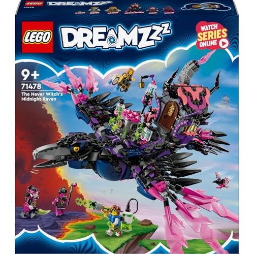 LEGO DREAMZzz Never Cadısı’nın Gece Yarısı Kuzgunu 71478 – 9 Yaş ve Üzeri İçin Fantastik Yaratık Figürleri İçeren Yaratıcı Oyuncak Yapım Seti (1203 Parça)