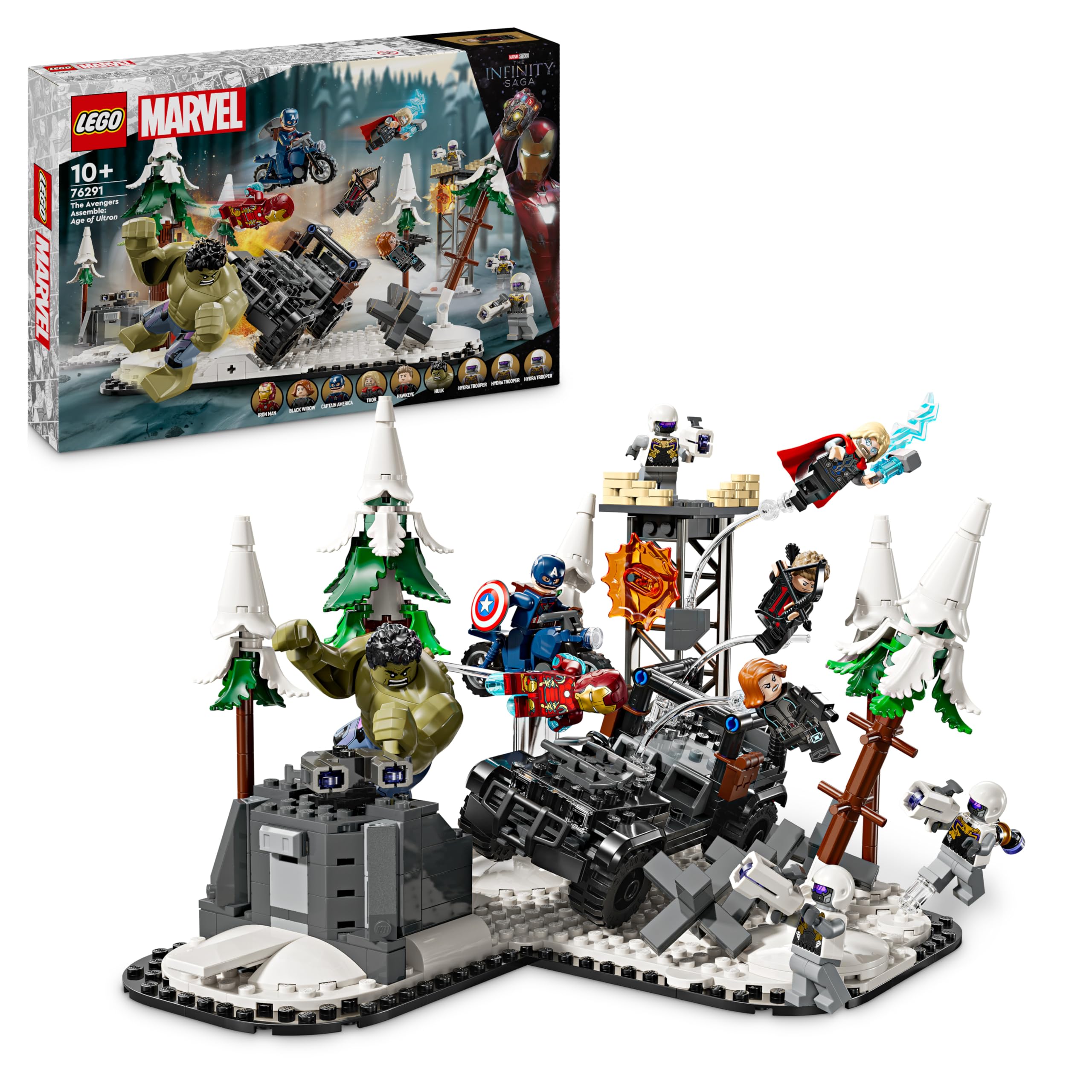 LEGO | Marvel Avengers Assemble: Ultron Çağı 76291 – 10 Yaş ve Üzeri Süper Kahraman Sevenler İçin Yaratıcı Oyuncak Yapım Seti (613 Parça)