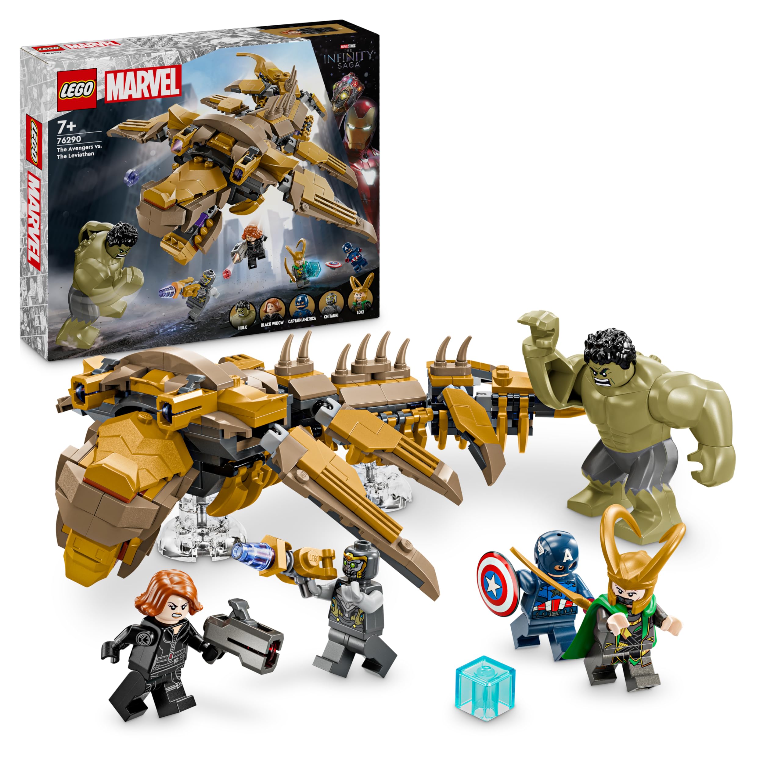 LEGO | Marvel Avengers, Leviathan’a Karşı 76290-7 Yaş ve Üzeri Süper Kahraman Sevenler İçin Yaratıcı Oyuncak Yapım Seti (347 Parça)