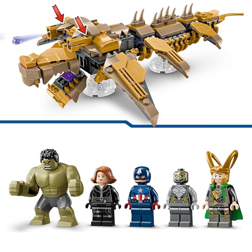 LEGO | Marvel Avengers, Leviathan’a Karşı 76290-7 Yaş ve Üzeri Süper Kahraman Sevenler İçin Yaratıcı Oyuncak Yapım Seti (347 Parça)