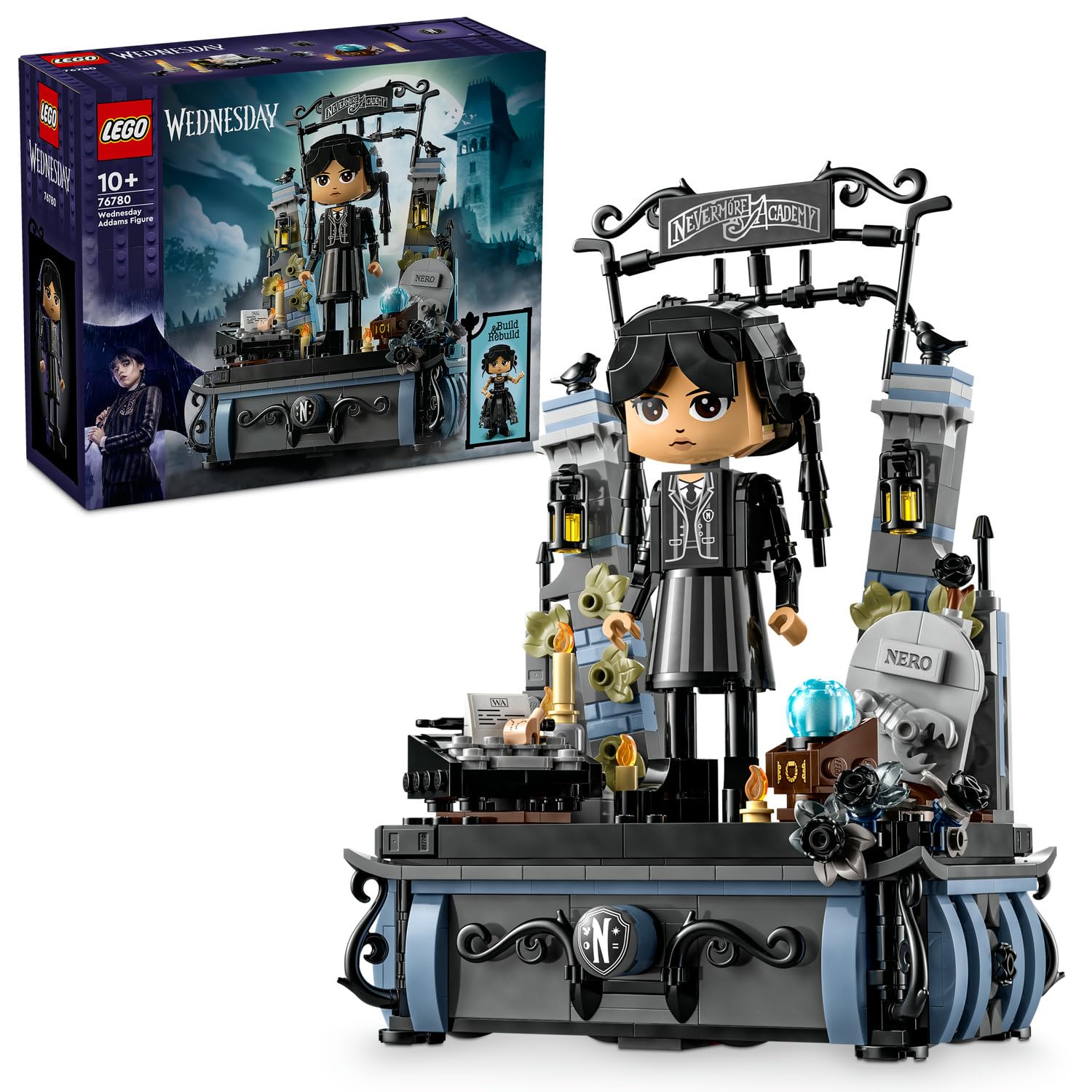 LEGO Wednesday: Wednesday Addams Figürü 76780 – 10 Yaş ve Üzeri Çocuklar için Koleksiyonluk Oyuncak Yapım Seti (702 Parça)