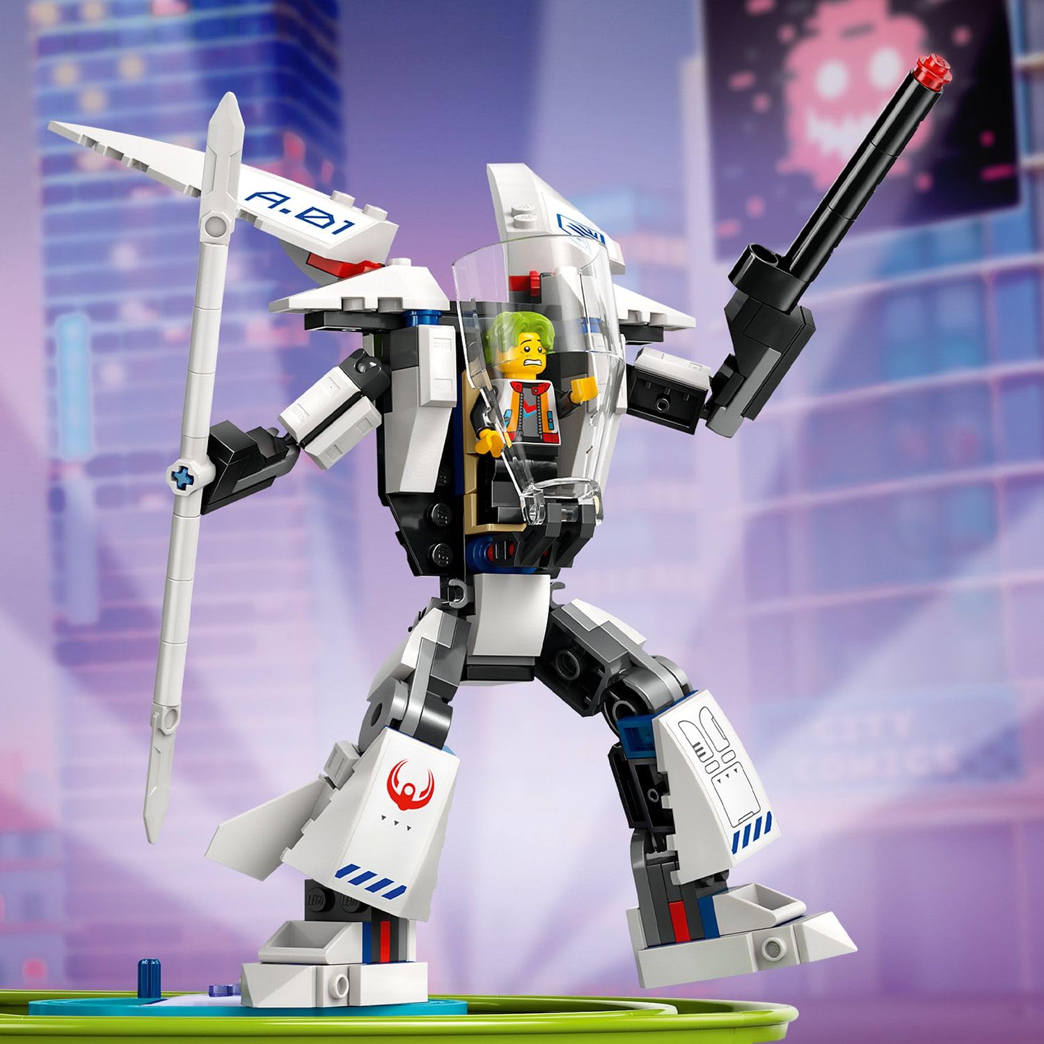LEGO City Robot Dünyası Hız Treni Parkı 60421-8 Yaş ve Üzeri Çocuklar için Yaratıcı Oyuncak Yapım Se