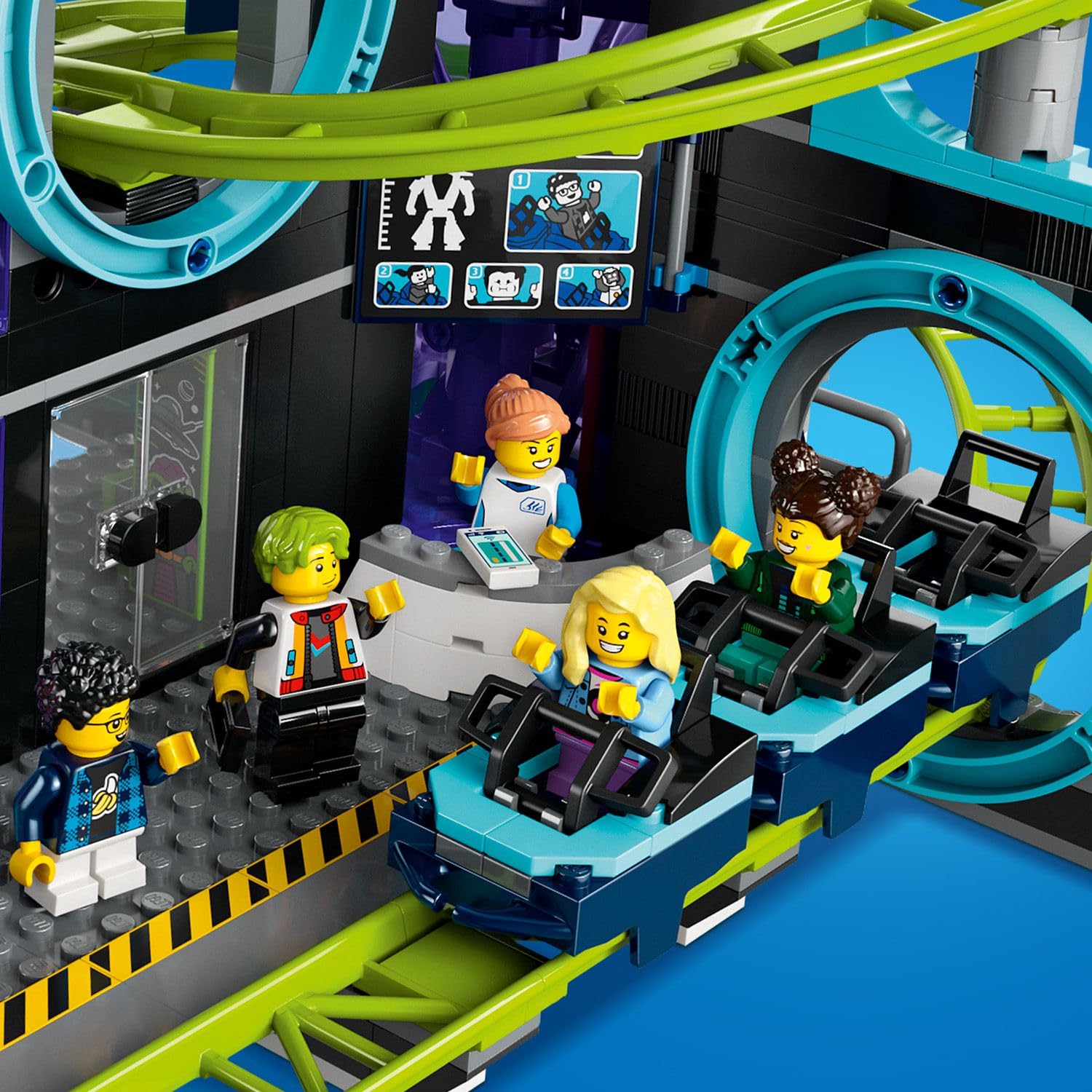 LEGO City Robot Dünyası Hız Treni Parkı 60421-8 Yaş ve Üzeri Çocuklar için Yaratıcı Oyuncak Yapım Se