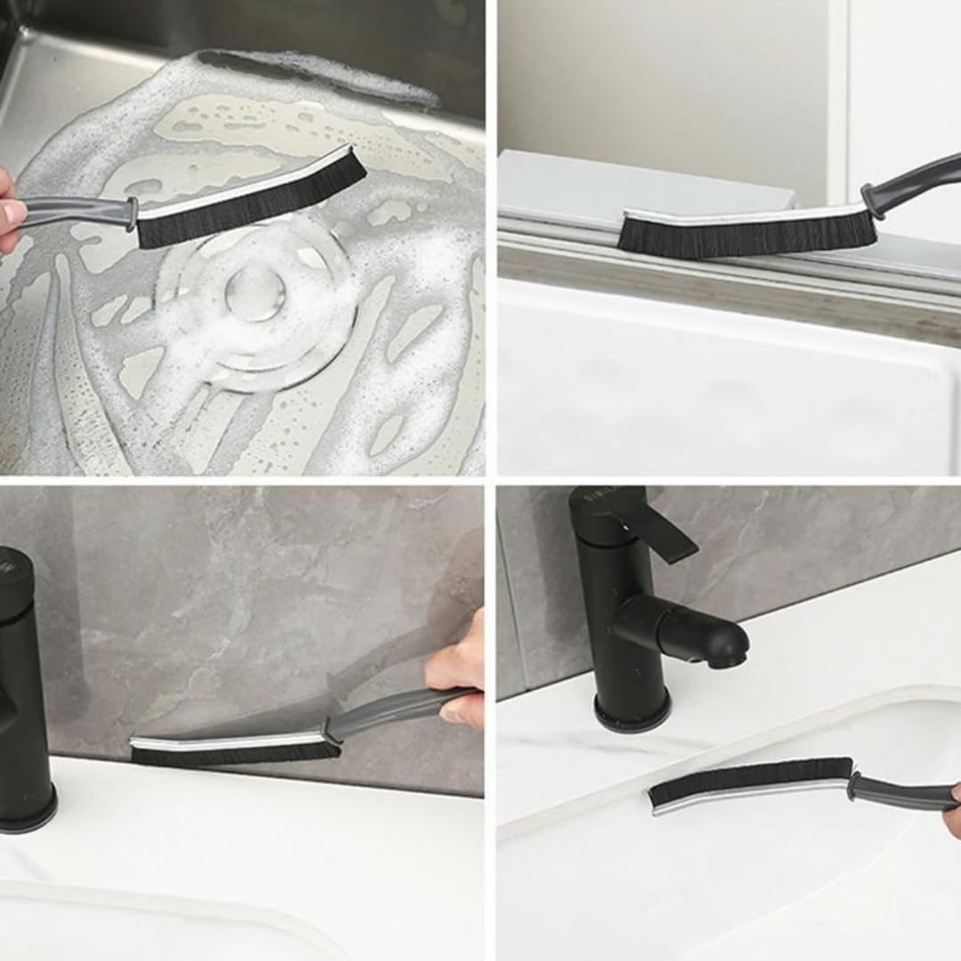 Jouis Çok Amaçlı Multi İnce Temizlik Fırçası Derz Arası Banyo Mutfak Lavabo Detay Temizleme Fırçası 2 Adet