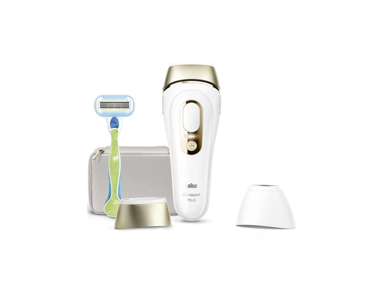 Braun IPL Silk·expert Pro 5, Evde Tüy Alma, Çanta, Venus Tıraş Makinesi, 2 Başlık ile, PL5152