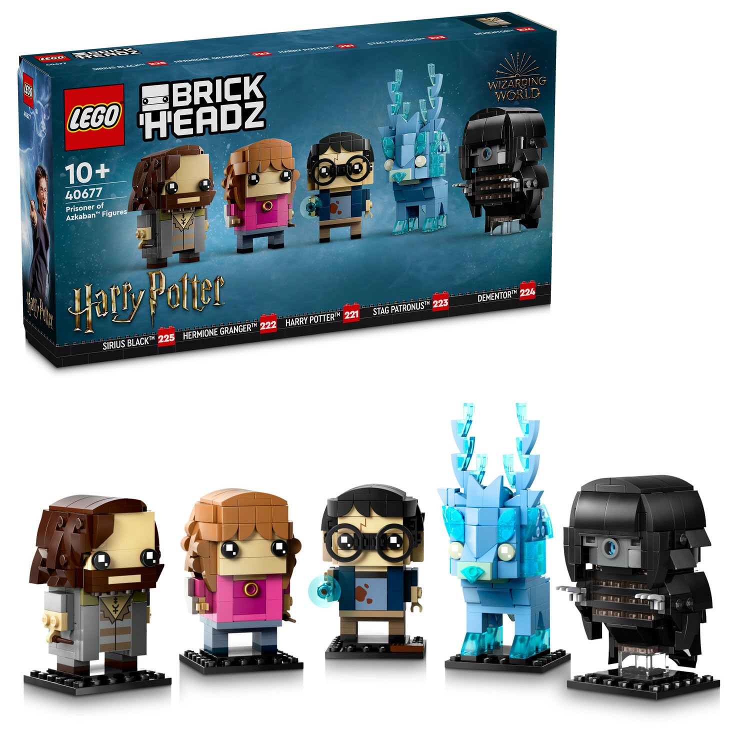 LEGO BrickHeadz Harry Potter Azkaban Tutsağı Figürleri 40677-10 Yaş ve Üzeri Çocuklar için Dekoratif, Hediyelik Yaratıcı Model Yapım Seti (697 Parça)