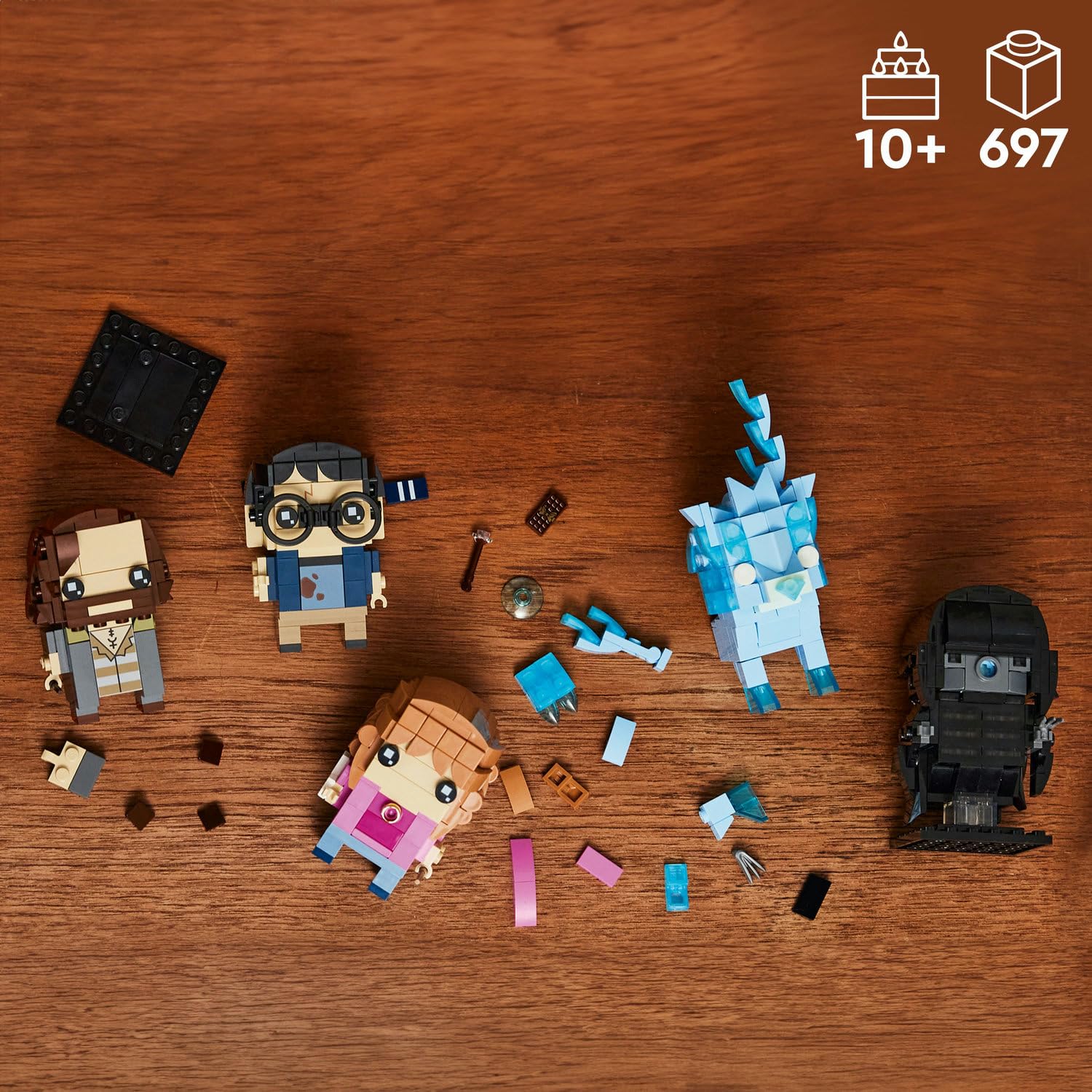LEGO BrickHeadz Harry Potter Azkaban Tutsağı Figürleri 40677-10 Yaş ve Üzeri Çocuklar için Dekoratif, Hediyelik Yaratıcı Model Yapım Seti (697 Parça)