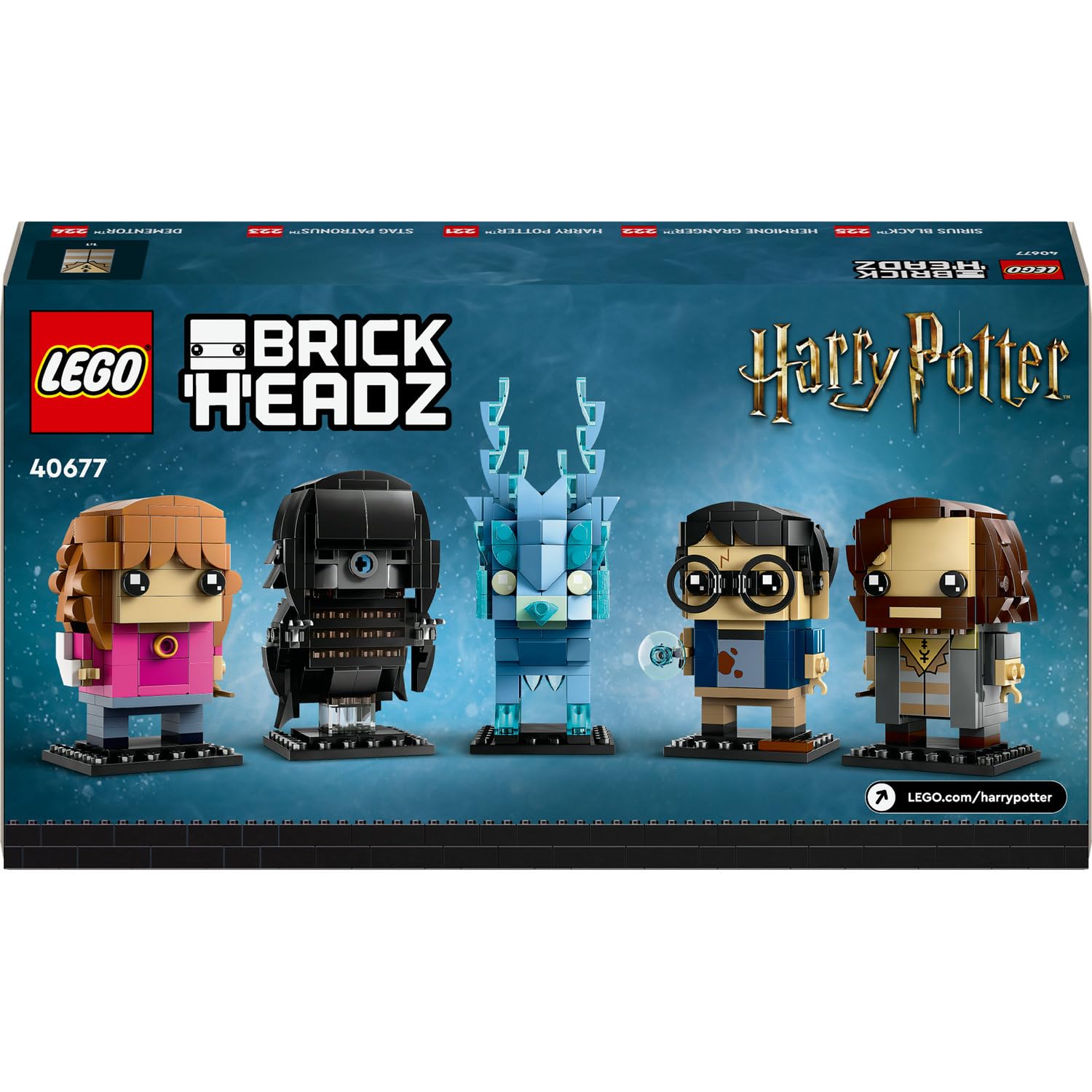 LEGO BrickHeadz Harry Potter Azkaban Tutsağı Figürleri 40677-10 Yaş ve Üzeri Çocuklar için Dekoratif, Hediyelik Yaratıcı Model Yapım Seti (697 Parça)