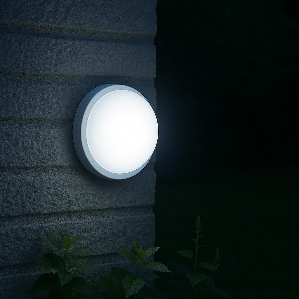Artos 20W Beyaz LED Tavan ve Duvar Lambası | IP65 Su ve Toz Geçirmez | 6500K Beyaz Işık | Banyo, Bahçe, Balkon ve Dış Mekan Kullanıma Uygun | Modern Nemliyer Armatür