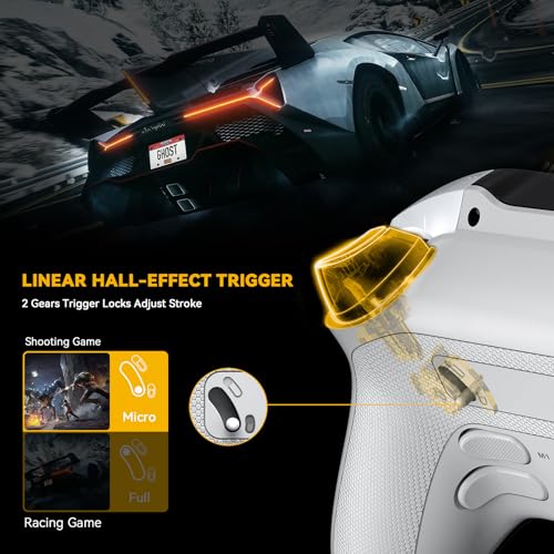 ManbaOne Interactive Screen Wireless Gaming Controller for PC/Switch/Switch 2/iOS/Android,Hall Effec