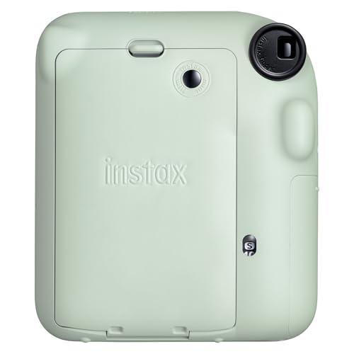 Instax mini 12 Fotoğraf Makinesi-10'lu Film-Mini Albüm ve Deri Kılıf Seti (Yeşil)