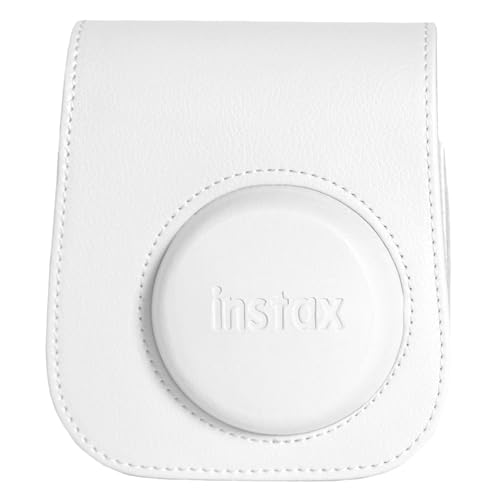 Instax mini 12 Fotoğraf Makinesi-10'lu Film-Mini Albüm ve Deri Kılıf Seti (Beyaz)