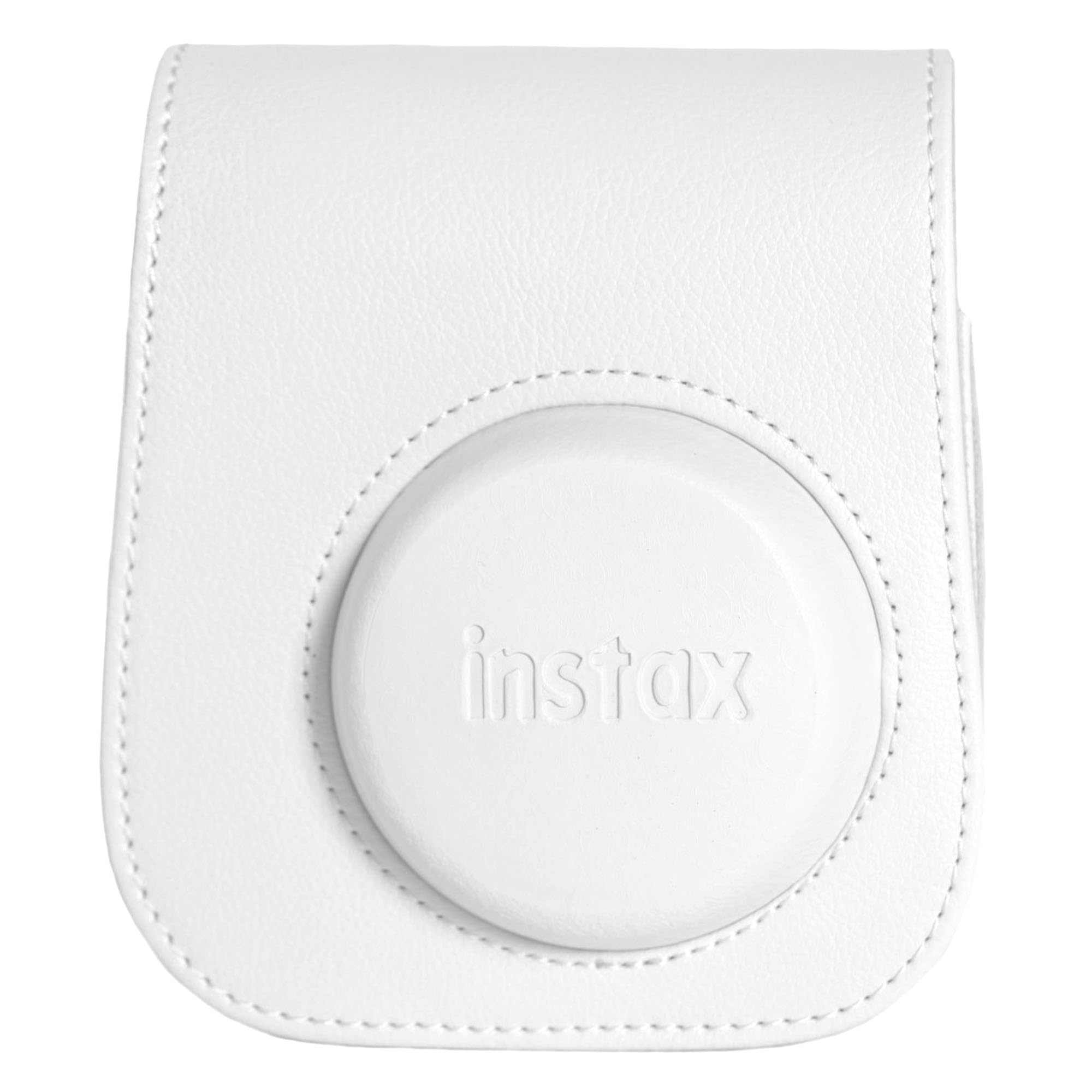Instax mini 12 Fotoğraf Makinesi-10'lu Film-Mini Albüm ve Deri Kılıf Seti (Beyaz)