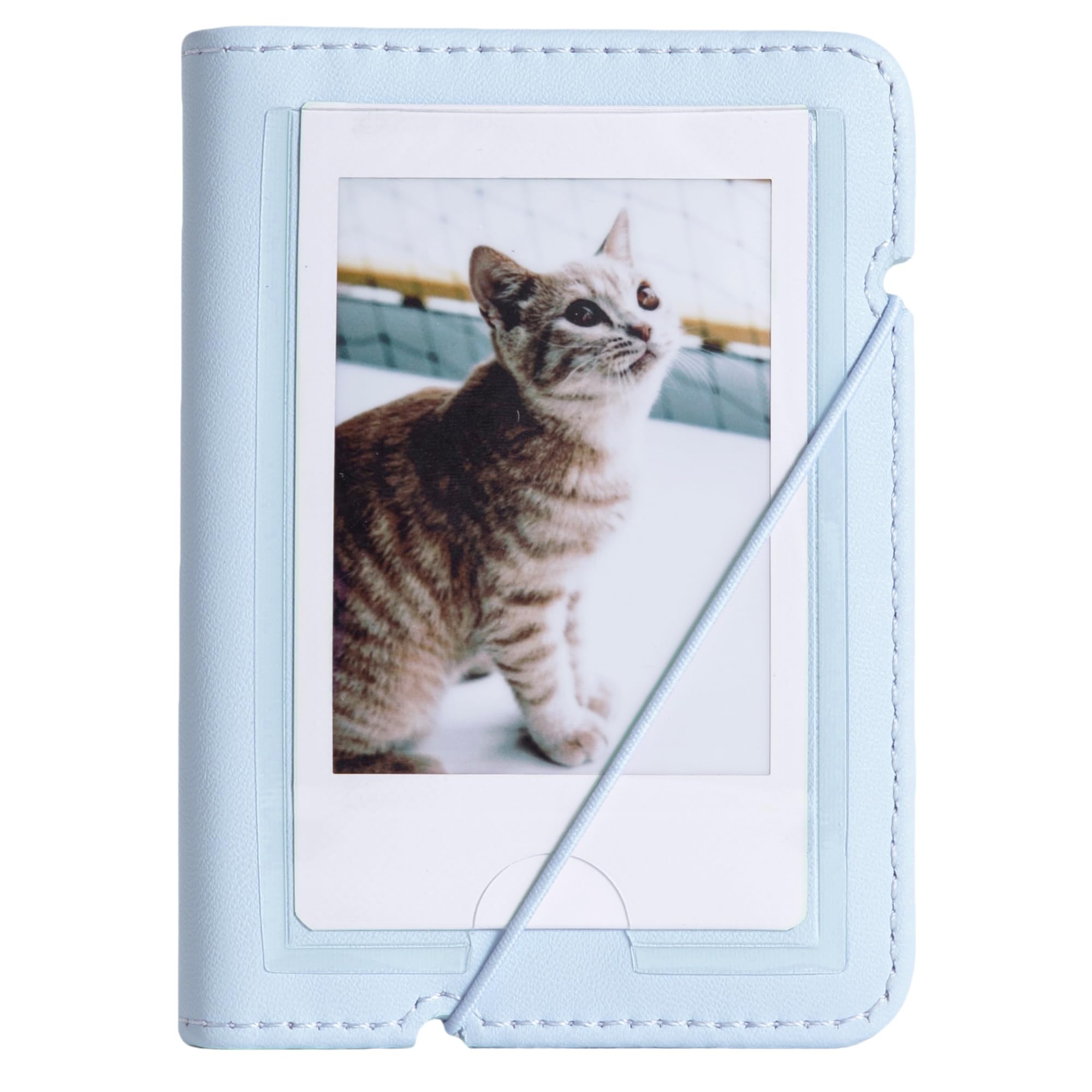 Instax mini 12 Lila Fotoğraf Makinesi-10'lu Film-Mini Albüm ve Deri Kılıf Seti (Mavi)