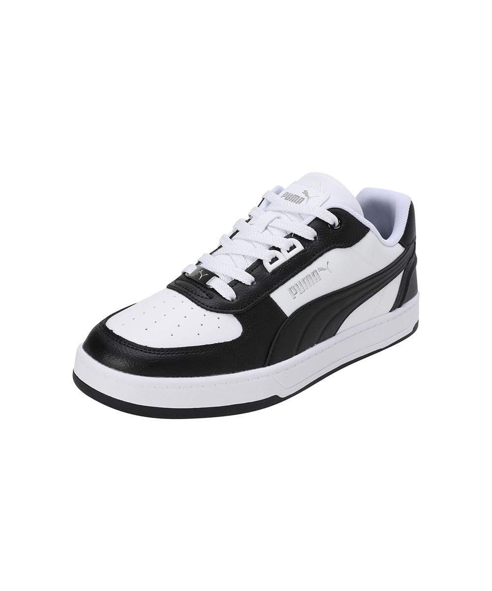 PUMA Erkek/Unisex Puma Caven 2.0 Lux-PUMA Black-PUMA Silver-PUMA White Low Boot 40