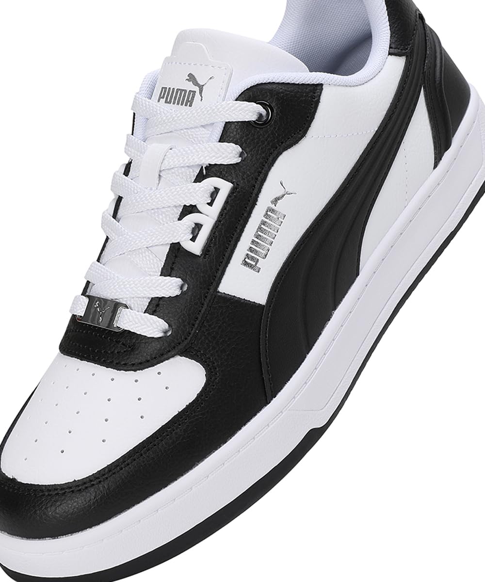 PUMA Erkek/Unisex Puma Caven 2.0 Lux-PUMA Black-PUMA Silver-PUMA White Low Boot 40
