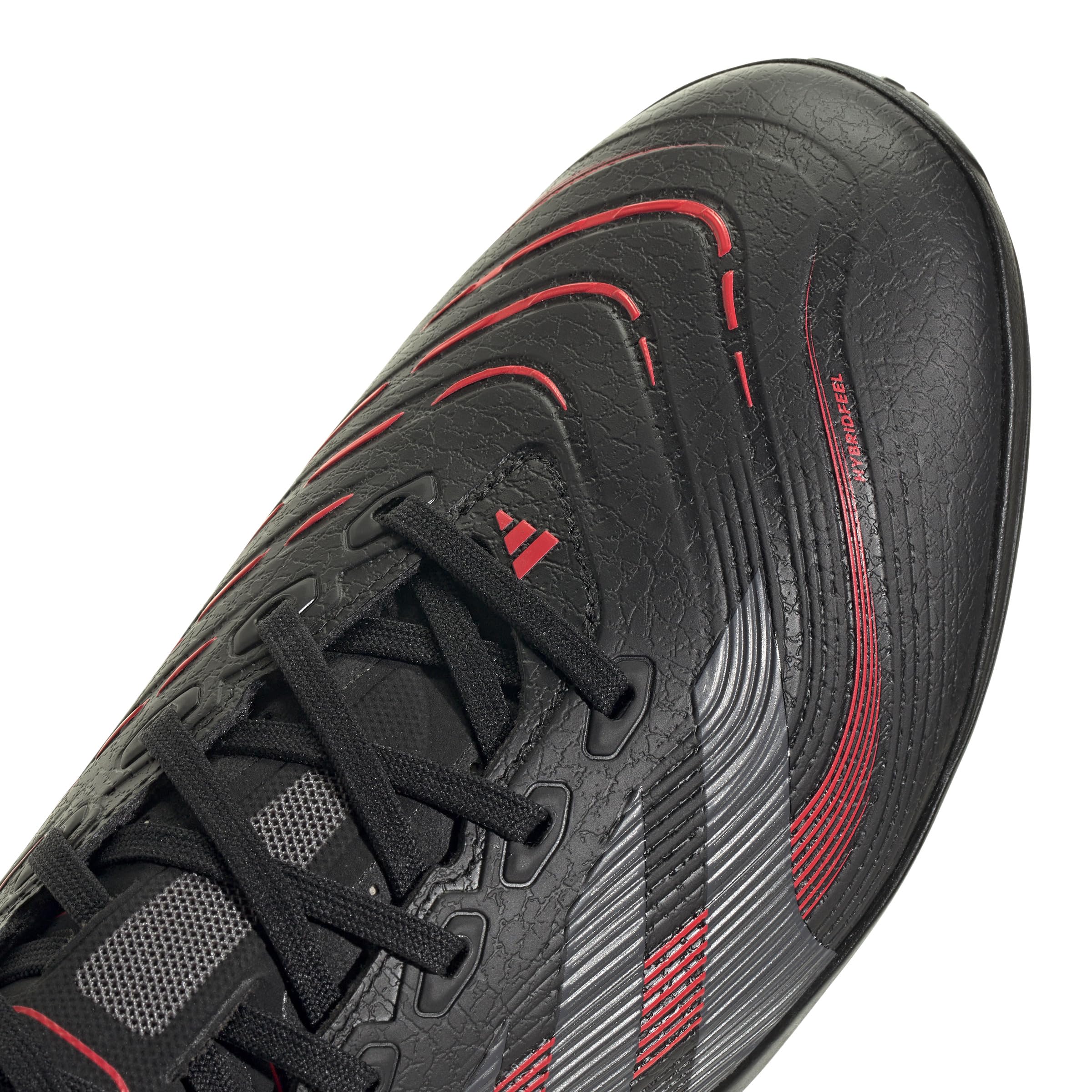 adidas Unisex Yetişkin PREDATOR LEAGUE TF Futbol Ayakkabısı (Halı Saha) CBLACK/GREFOU/LUCRED 38 2/3
