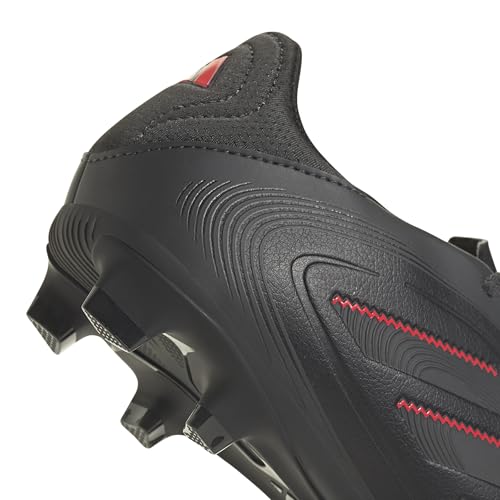 adidas Unisex Yetişkin COPA PURE III CLUB FG/MG Futbol Ayakkabısı (Sert Zemin) CBLACK/CARBON/LUCRED 38 2/3