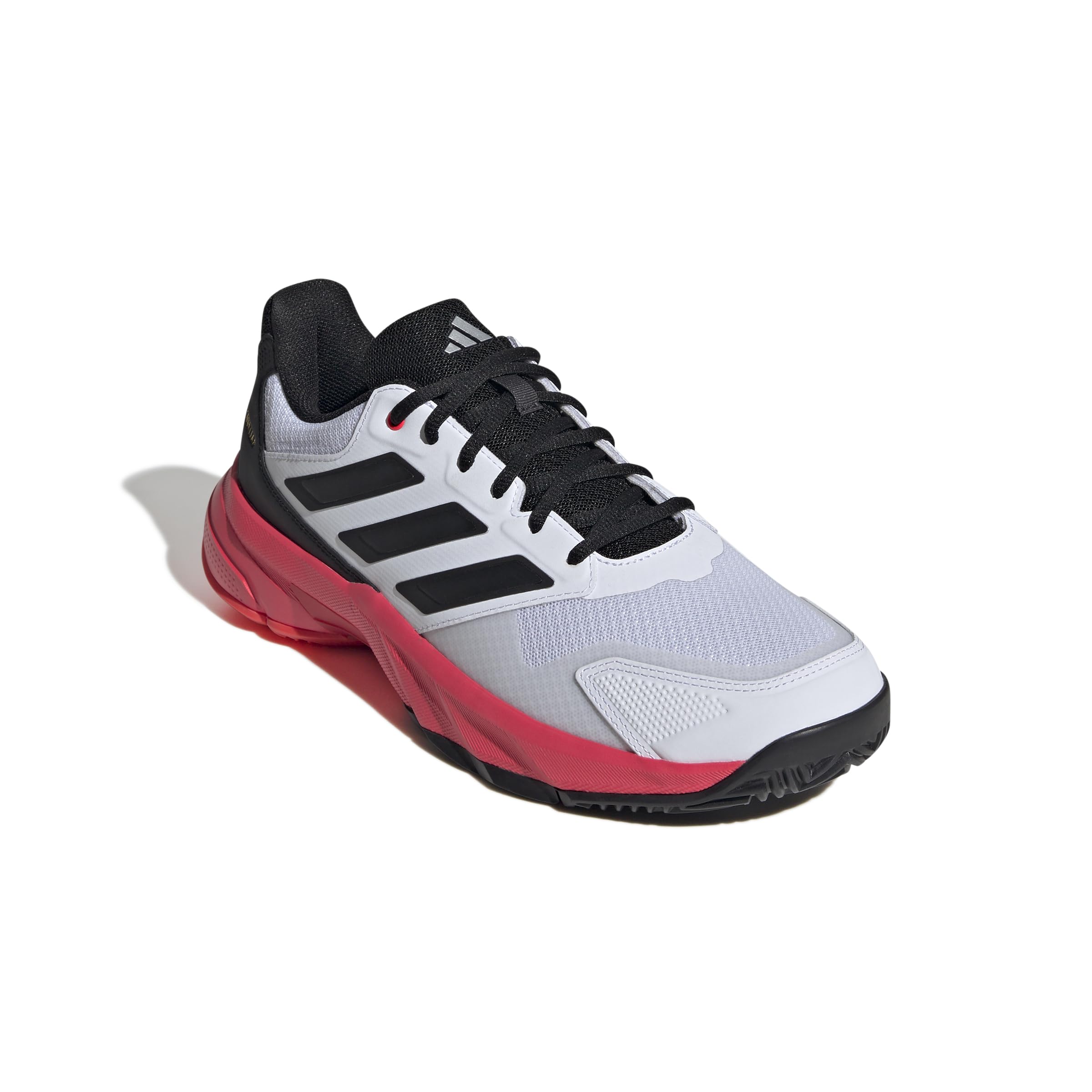 adidas Erkek CourtJam Control 3 M Ayakkabı - Düşük Taban (Futbol Dışı) FTWWHT/CBLACK/LUCRED 44 2/3