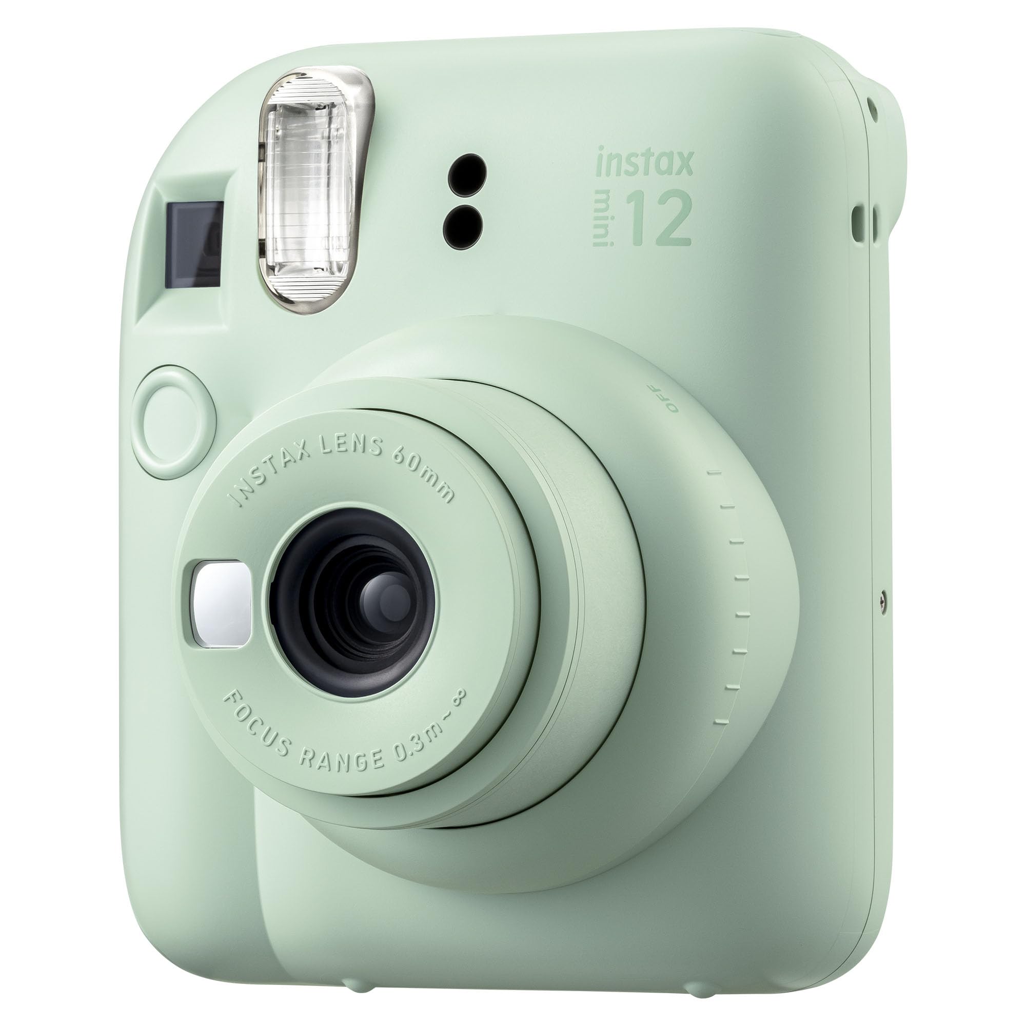 Instax mini 12 Fotoğraf Makinesi 10'lu Film Kare Albüm ve Deri Kılıf Bundle Box (Yeşil)