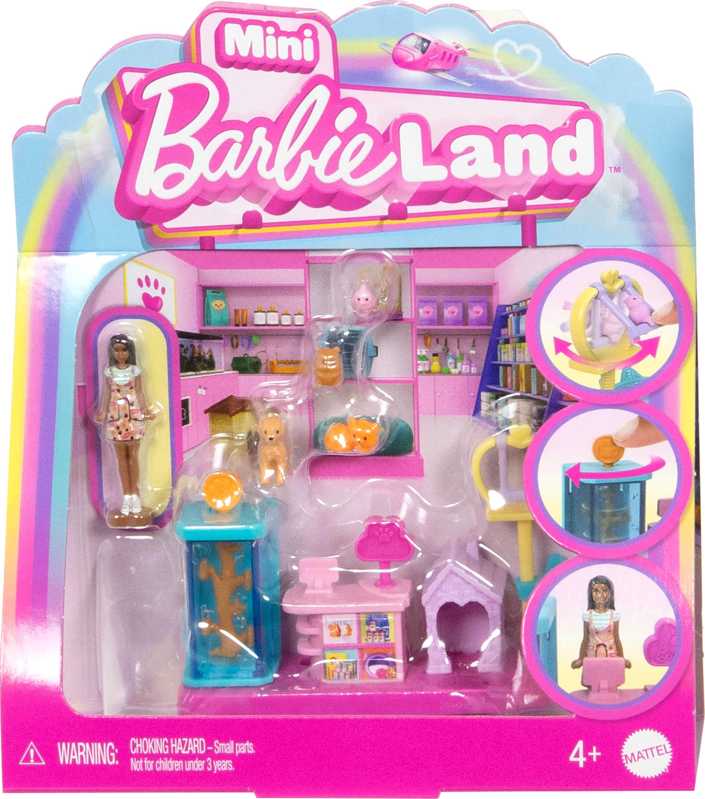 Mini BarbieLand Bebek ve Oyun Seti JCR29 - Evcil Hayvan Butiği Jcr30