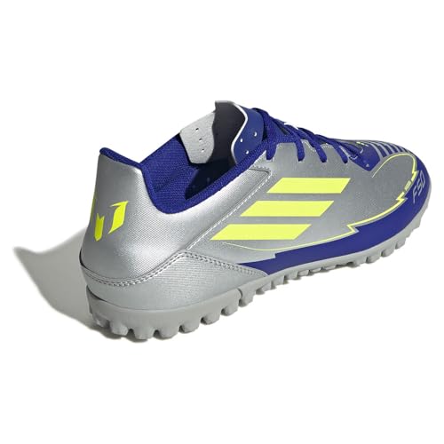 adidas Unisex Yetişkin F50 CLUB TF MESSI Futbol Ayakkabısı (Halı Saha) SILVMT/SYELLO/LUCBLU 41 1/3