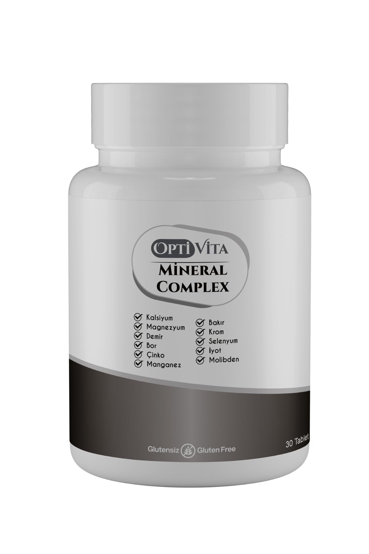 Optivita Mineral Complex 30 Tablet 11 Mineral (Kalsiyum, Magnezyum, Demir, Bor, Çinko, Manganez, Bakır, Krom, Selenyum)