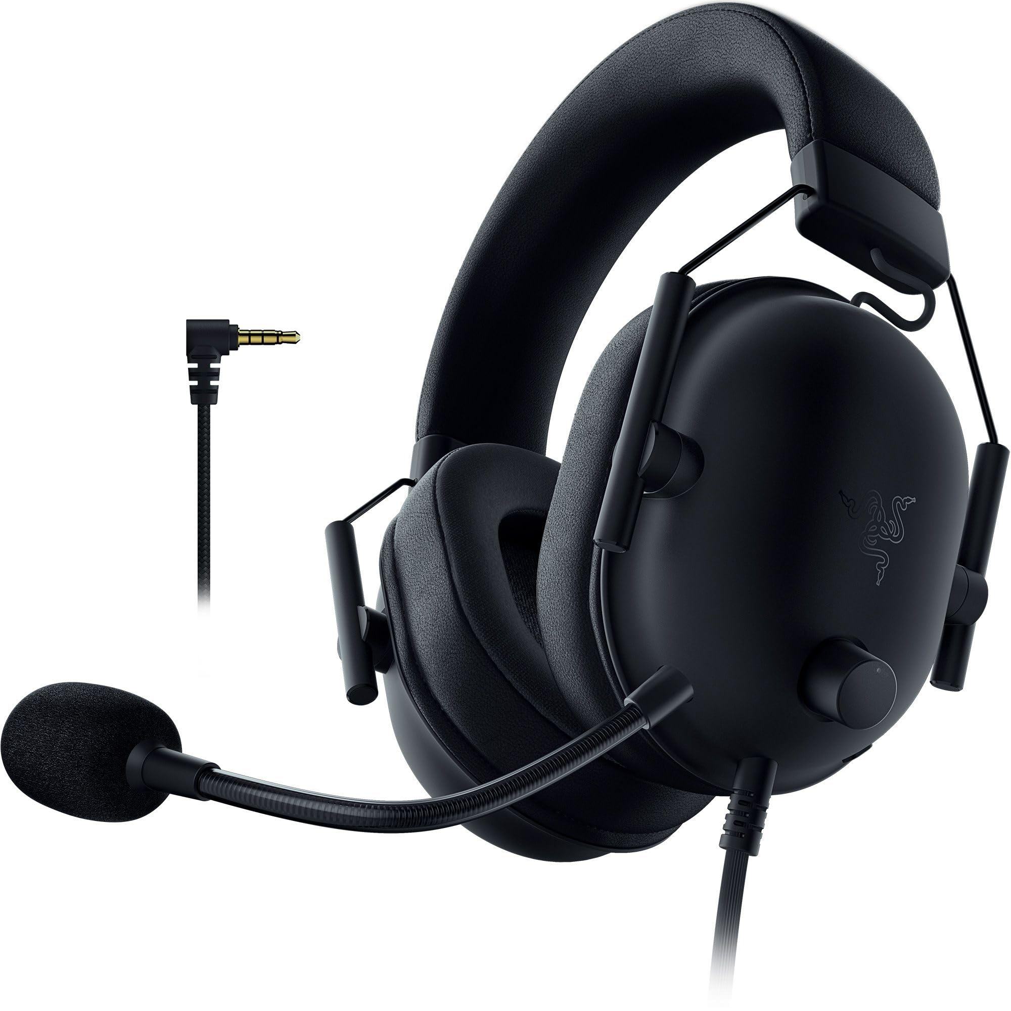 Razer Blackshark V2 X (PlayStation) - PlayStation konsolu için Kablolu e-spor Kulaklık (240g, kardioid mikrofon, 50mm sürücüler, pasif gürültü engelleme, 3,5mm konektör) Siyah