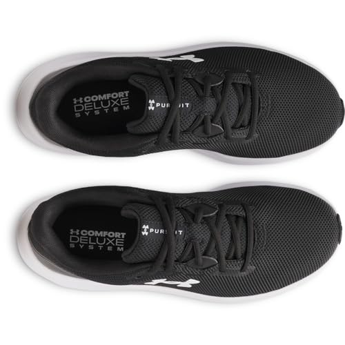 Under Armour UA Charged Pursuit 4 Erkek Koşu Ayakkabısı Black/Black/White 42.5