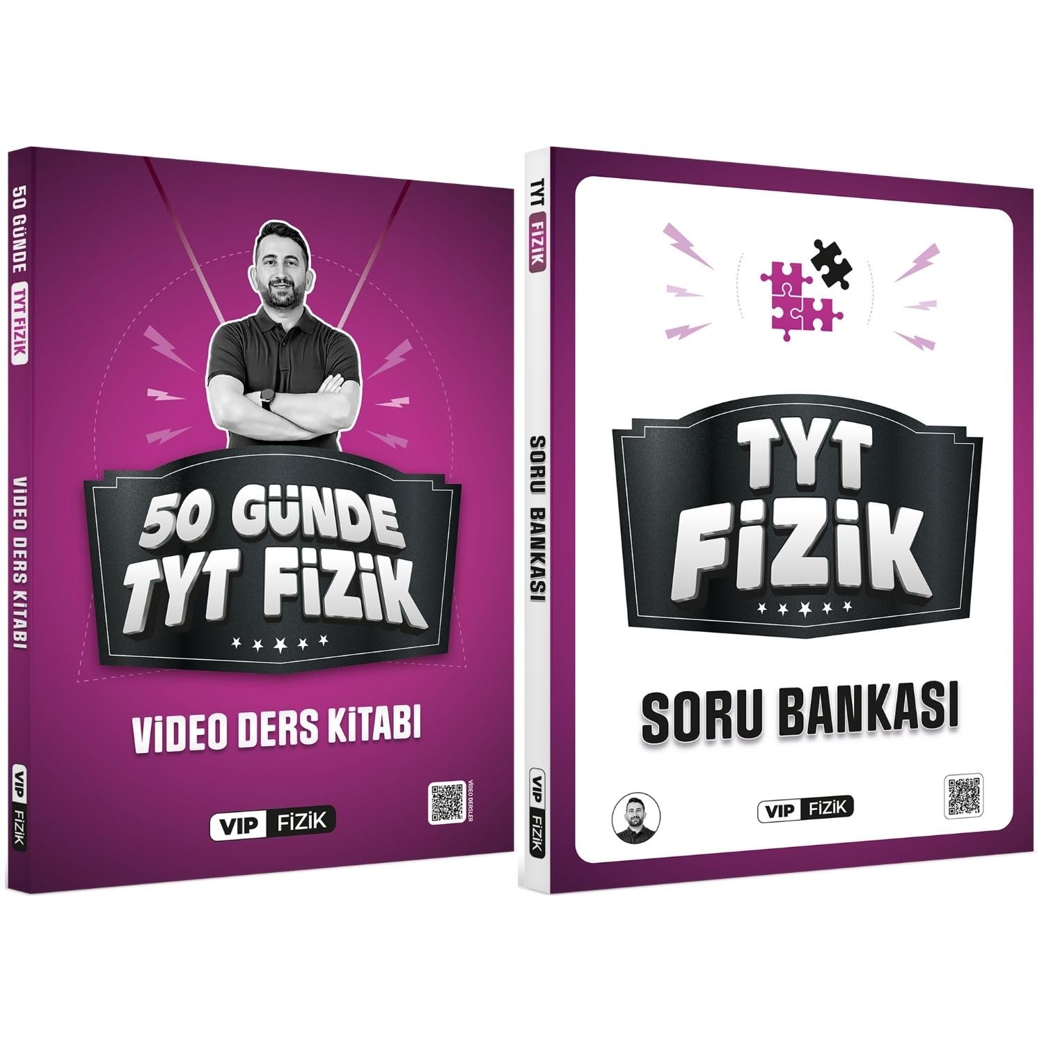 Vip Fizik 50 Günde TYT Fizik Video Ders Kitabı ve TYT Fizik Soru Bankası Seti Vip Fizik Yayınları