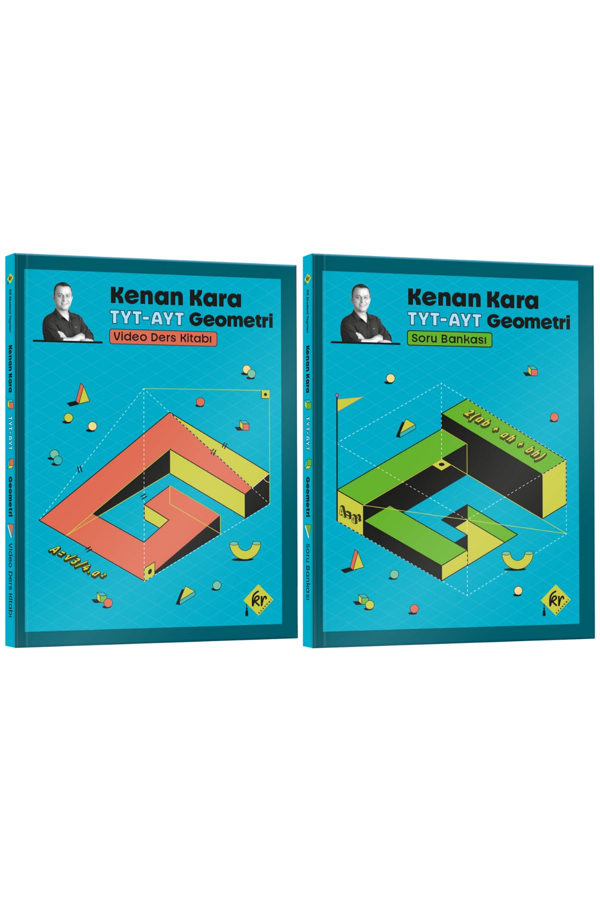 Kenan Kara İle TYT-AYT Geometri Video Ders Kitabı ve Soru Bankası Seti KR Akademi Yayınları