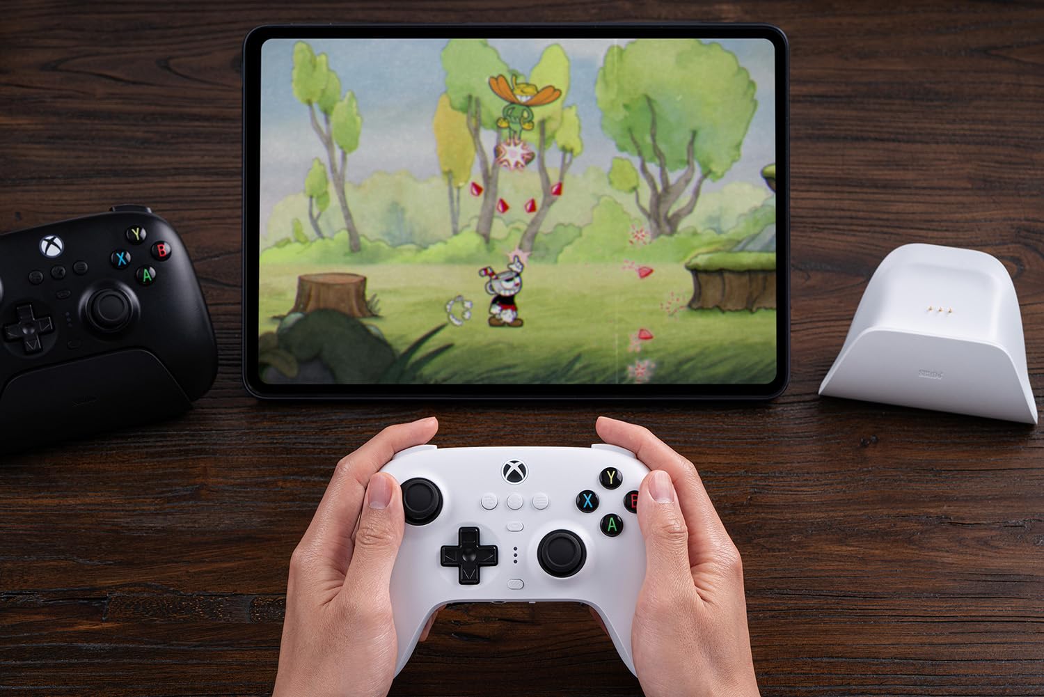 8Bitdo Ultimate 3-Mode Controller, Hall Effect Joysticks, Pro Back Buttons, Wired Only for Xbox Series X|S & Xbox One, Compatibility with Apple, Windows & Android, Officially Licensed (White)